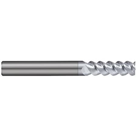 Harvey Tool 0.1875 in 3/16 Cutter dia. x 0.563in. Carbide 60 Degree Helix Square End Mill, 3 Flutes, TiB2 Coated 745312-C8
